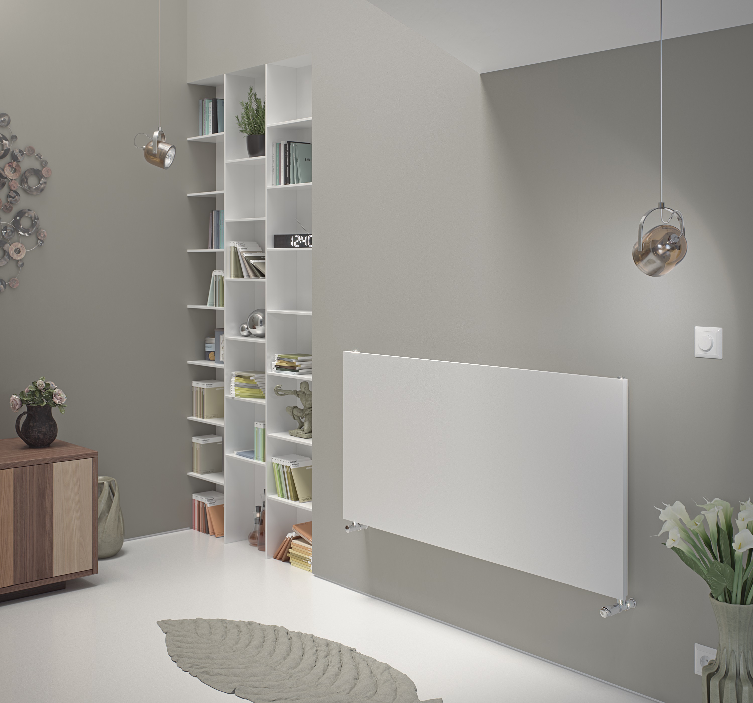 Corpotherma Paneelheizkörper Panio Plus horizontal, 1-lagig, viele Größen, Farben & Anschlüsse