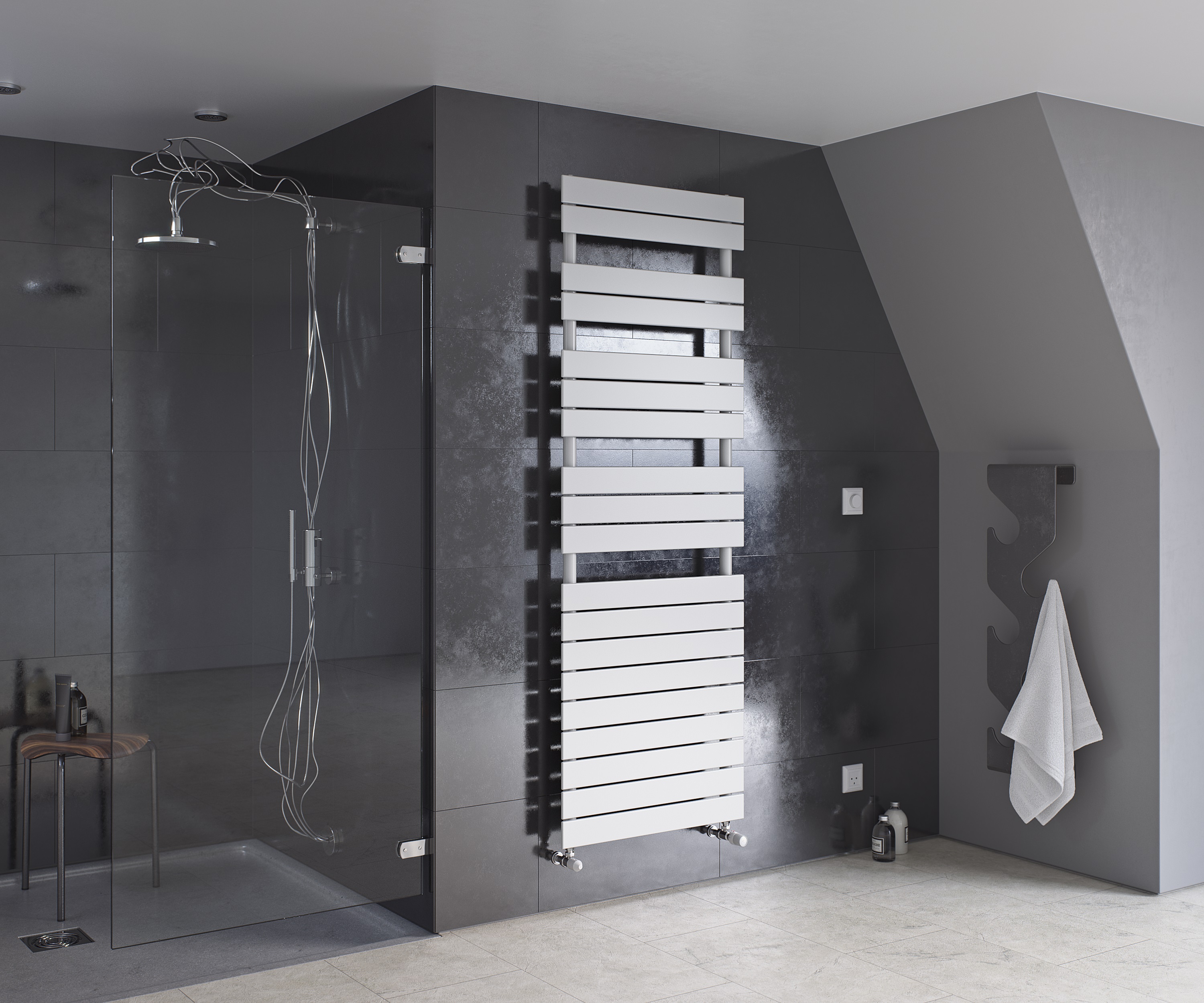 Corpotherma Badheizkörper, Paneelheizkörper Panio Scala, 1- & 2-lagig, 9 Größen, viele Farben