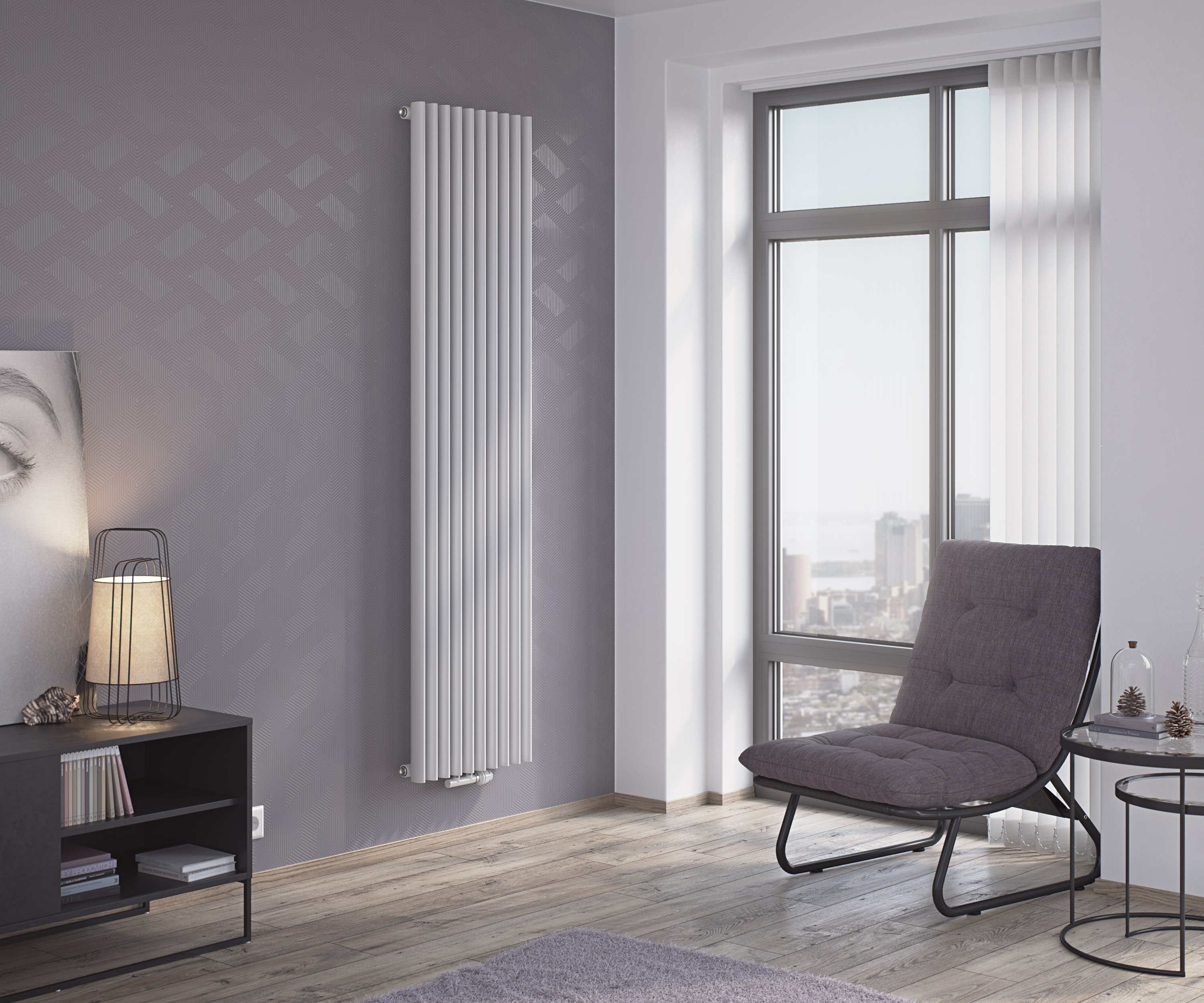 Corpotherma Paneelheizkörper, Heizkörper Forte Spin, 1-lagig, viele Größen und Farben