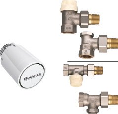Buderus Anschlussset Verschraubung Thermostat Eck- oder Durchgangsform C/CV Logatrend
