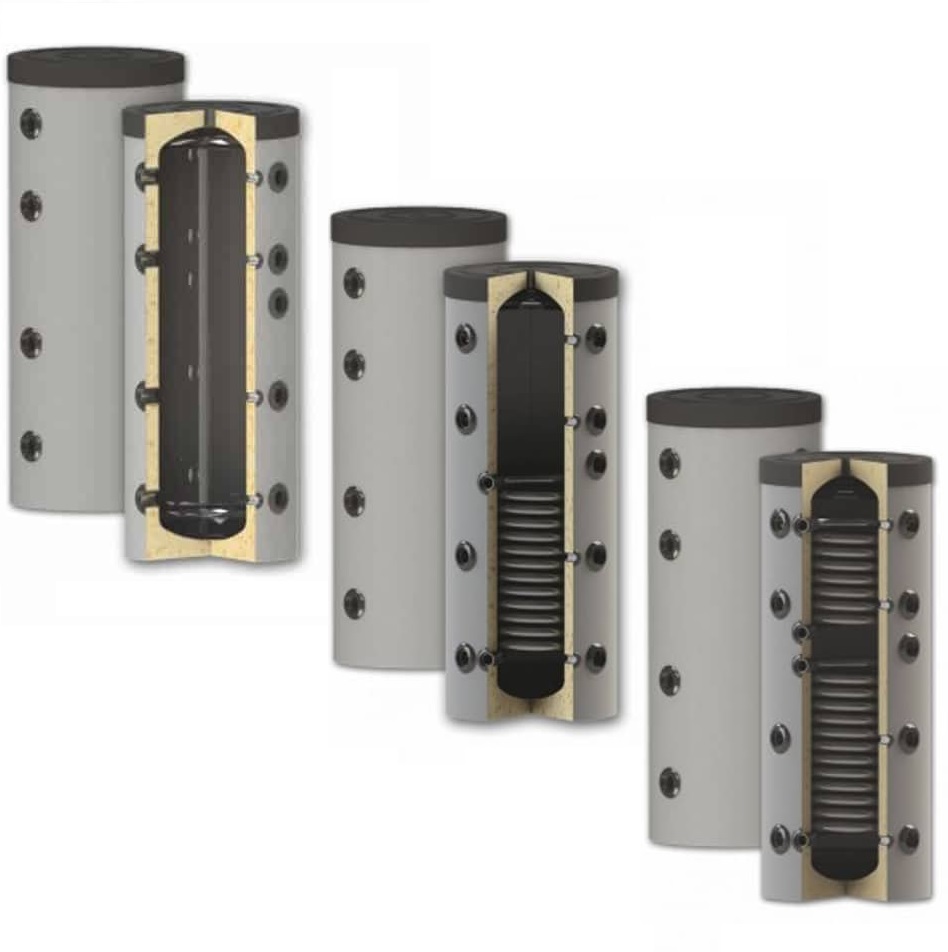 Pufferspeicher, Warmwasserspeicher, Boiler 150 - 200l, 0-2 Wärmetauscher  