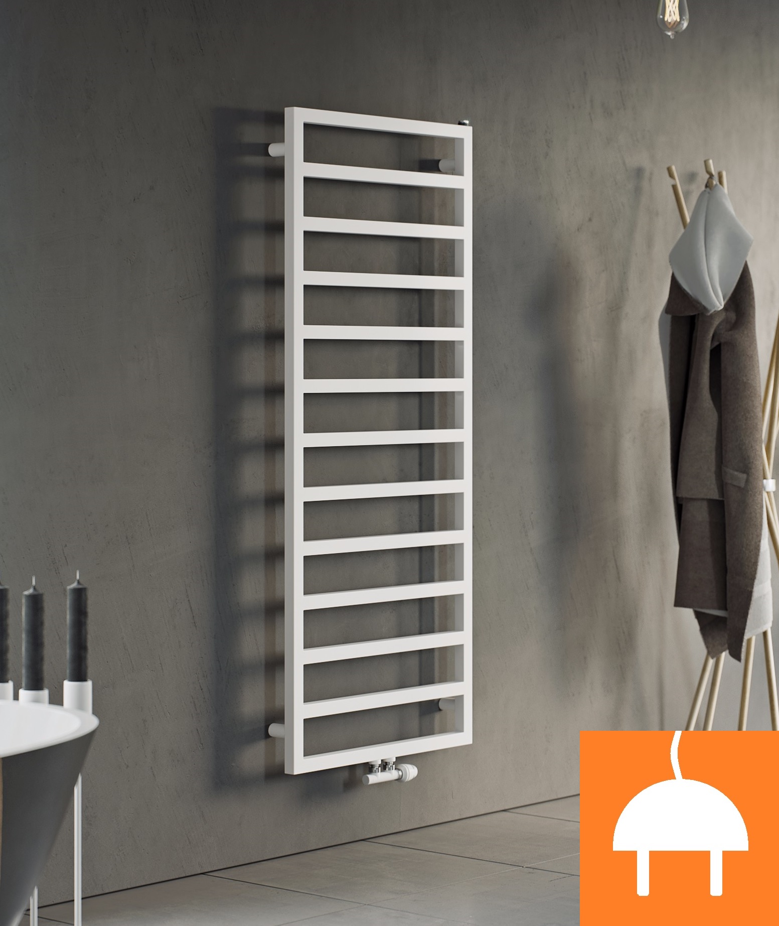 Corpotherma Venus Elektroheizkörper.Badheizkörper elektrisch