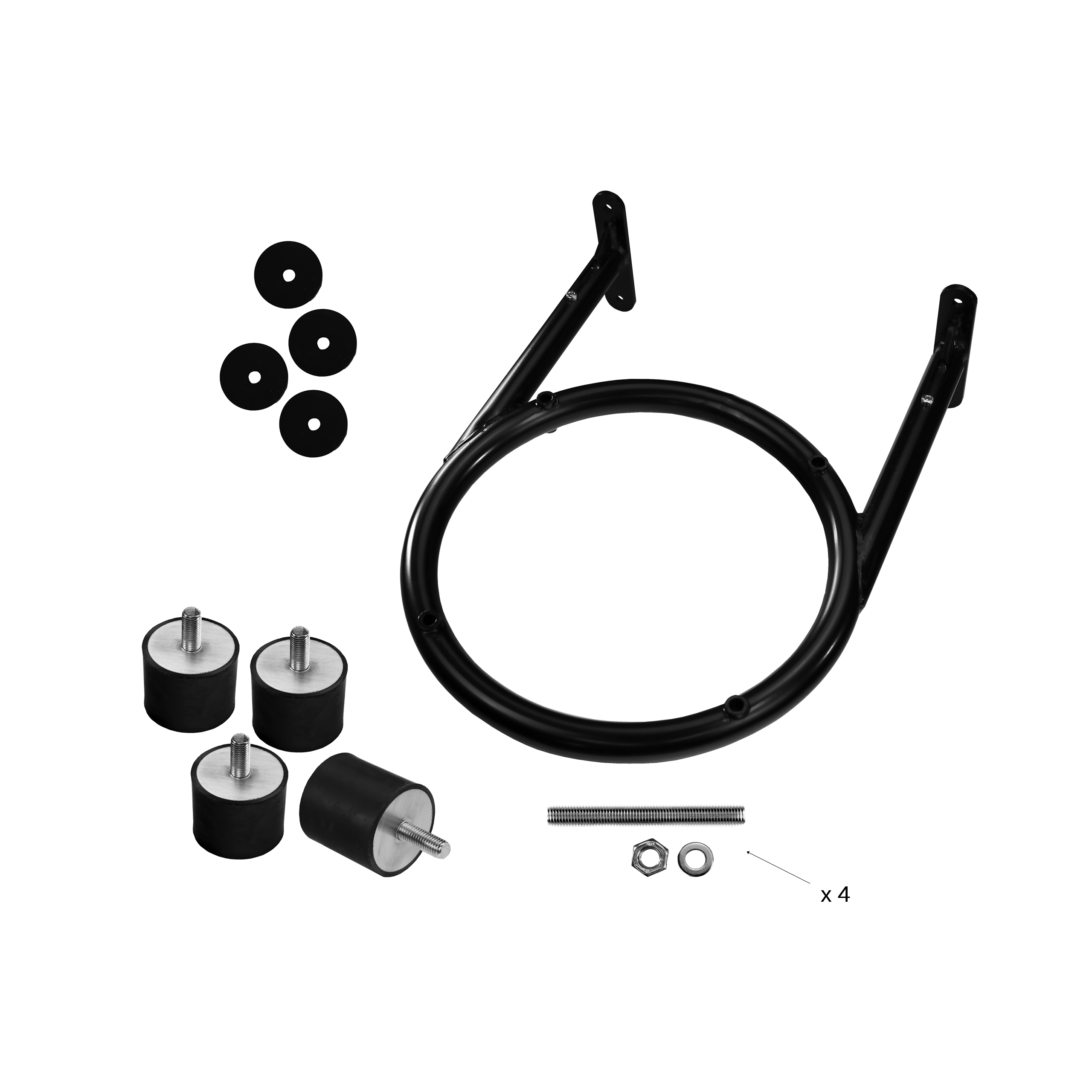 mit Wandhalter und Dämpfer