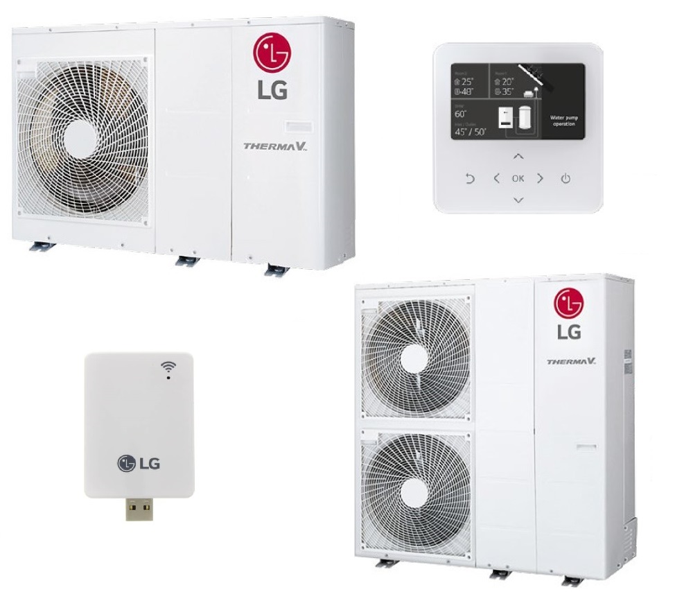 LG Wärmepumpe Therma V 5-16 kW Luft/ Wasser Wärmepumpe, Monoblock, R32 